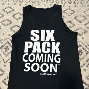 Black Graphic Tank Top